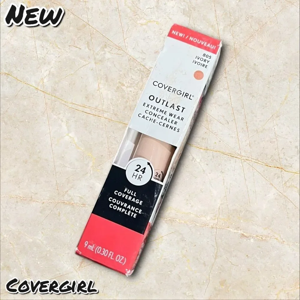 NEW CoverGirl Outlast Extreme Wear Concealer – ivory 805 (0.30 fl oz)